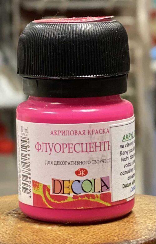 Akrylová barva Decola fluo červená 20 ml