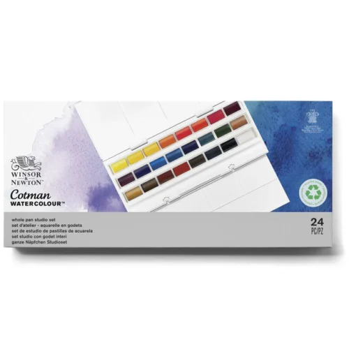 Akvarelová sada plechová Winsor-Newton Cotman 24 ks